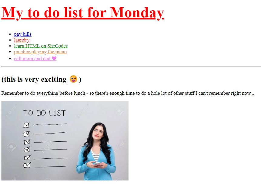 to do list preview